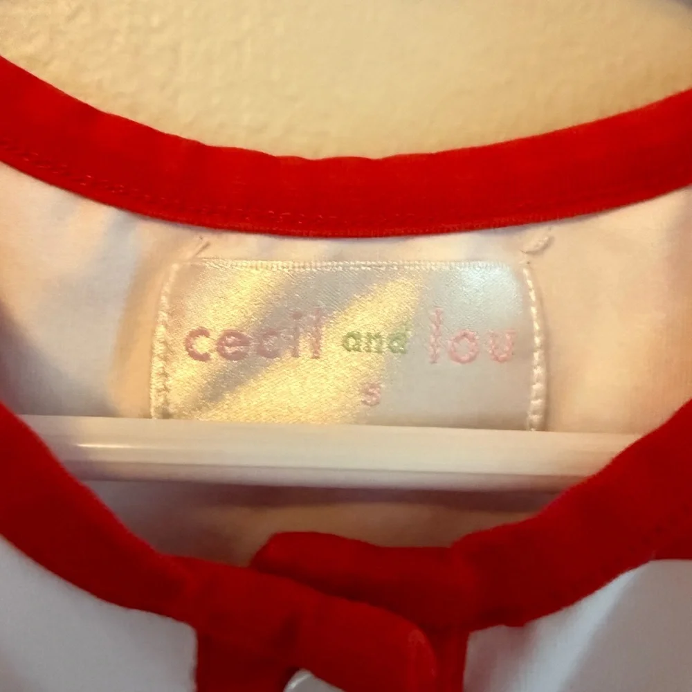 Cecil and Lou Kids Nutcracker Pajama Set - Red and White